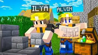 🤯ILYA VA ALVIN QURILISH JOYIDAN NMA TOPISHDI ? MINECRAFT UZBEKCHA