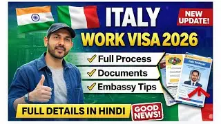 ITALY 🇮🇹 WORK VISA 2026 | New Update 🔥 | Embassy Appointment + Documents italyvisa