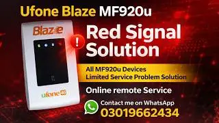 ZTE UFONE BLAZE MF920U NO SERVICE FIX LIMITED SERVICE FIX REDLIGHT FIX QUICK METHOD easy way to FIX