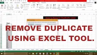Remove Duplicate values in Excel