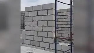 Строительство дома из газобетона в Новоселье стены 1 этажа