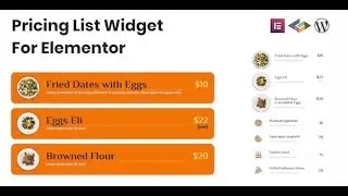 Pricing List Widget For Elementor By TemeGUM