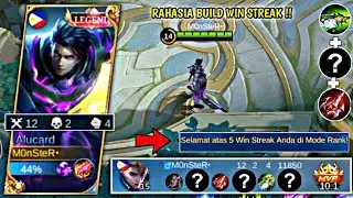 COBA PAKE BUILD INI AUTO WIN STREAK| BUILD ALUCARD TERSAKIT 2022 | MLBB