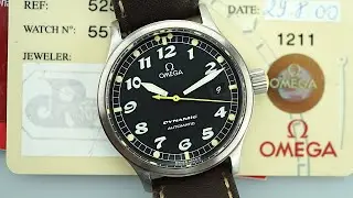 CRISP Omega Dynamic III automatic date - Gorgeous black dial - ref 166.0310 (PIC 5250.50.07), c 1108