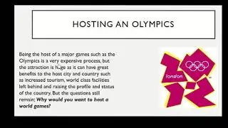 Olympic Values and hosting major games