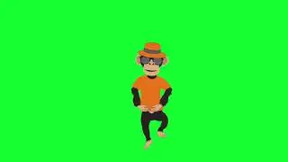 Green screen Monkey Dance Funny no copyright