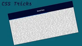 CSS Only Scroll Indicator [CSS-Tricks]
