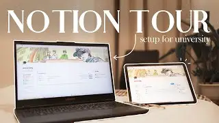 how i organize university/school with notion | notion tour for students