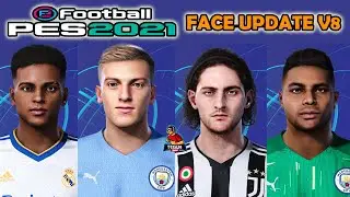 PES 2021 update face v8 smoke patch 21.3.7 DLC 7
