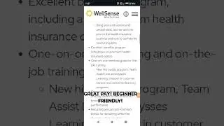 $19.50/hr!| WellSense is HIRING 🤑