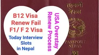 USA Embassy Current Slots for Visit Student Dependent Visa | Overstay USA Visa Renew Guide