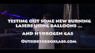Blue Laser meets explosive balloon