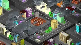 Isometric City - Rendered with C4D