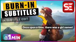 How to BURN-IN Subtitles to Video with Subtitle Edit
