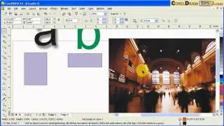 Using the eyedropper tool in CorelDraw