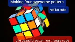 making Rubik's Cube for awesome patterns and triangle given one beautiful flower pattern#makin#video