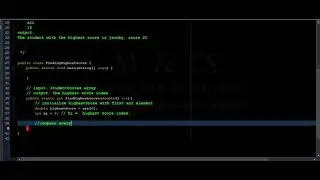 Java Program To Finding the Highest Score