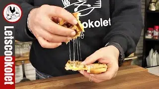 Grilled Cheese Sandwich in a Waffle Maker 
