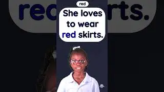 red Sight Word 