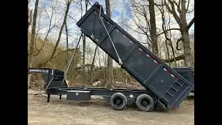 2023 Iron Bull DMG - Gooseneck 8x20 dual tandem 24,900 GVWR. 4' Sides, 10K axles, Telescopic Hoist.