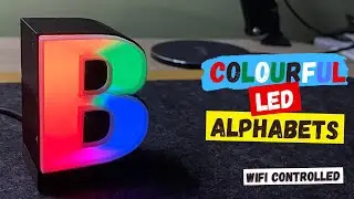 Pixel LED Alphabets : Wi-Fi controlled!
