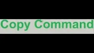 using the copy command