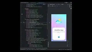 Weather App con elementos animados #androiddev #mobileappdev #mobileappdevelopment #coding