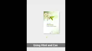 3D Flip card in html and css 