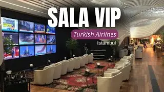 Como é a sala vip da Turkish Airlines no aeroporto de Istambul, na Turquia