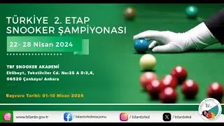2024 Türkiye Snooker Şampiyonası - 2.Etap / MASA-2 - 23.04.2024