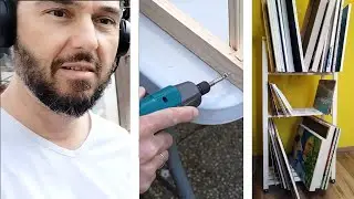 Scaffale per riporre i nostri quadri, lo montiamo e lo verniciamo | Art storage