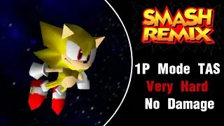 Smash Remix [TAS] - Super Sonic 1P Mode (Very Hard, No Damage)