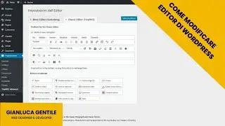 Come Modificare l'editor (Gutenberg) di Wordpress