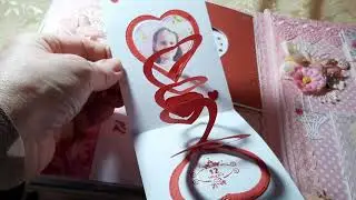 Альбом для девочки. Скрапбукинг. Pop up photo album for girls