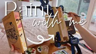 Paint Fourth Wing With Me - On A Cozy, Rainy Day - Rain Sounds