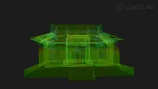 3D photogrammetry point cloud - kaihuatemple- X-ray BGYR - 3D Scanner Civetta Weiss AG
