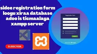 sidee loo sameeya php registration form with mysql database