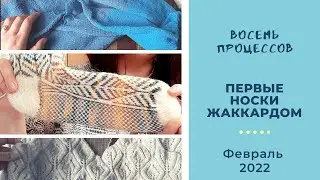 8 процессов! Продвижения, покупки, первые носки жаккардом.