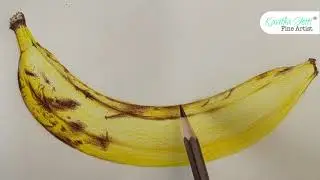How to Make Realistic Colour Pencil Banana Drawing?
