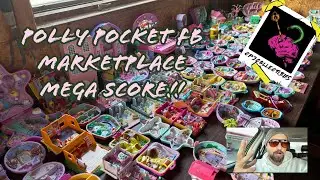 FACEBOOK MARKETPLACE POLLY POCKET MEGA SCORE! NOSTALGIA OVERLOAD! #pollypocket #dollstagram #90skids