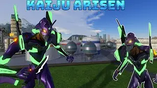 Eva 01 Slams Into Kaiju Arisen!