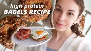 4 Ingredient high Protein and Fiber bagels – Whole wheat flour bagels Beginner Recipe!
