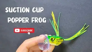 MODIFY a Pointed Nose Frog Lure to a POPPER FROG: Add suction cup #froglure #fishinginsingapore