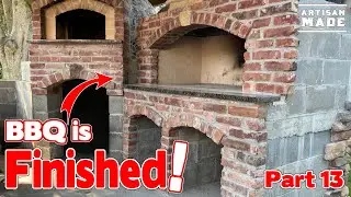 How to Build a Brick Arch / Wood Fired BBQ / Outdoor Kitchen Build - Part 13 / DIY Masonry