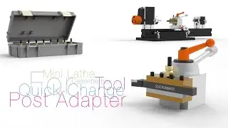 Quick Change Tool Post Adapter for Mini Lathe + Cassette box