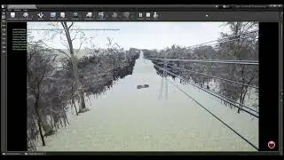 Wind gust effects on a multirotor near powerlines  - part 1 second view