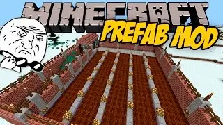 PREFAB MOD - El mod perfecto para los mas vagos!! - Minecraft mod 1.10.2 Review ESPAÑOL