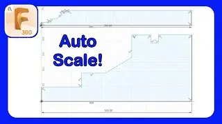 Fusion 360 Quick Tip | How To Auto Scale Sketches with First Dimension | 