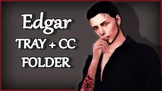 Male sim download tray + cc folder Edgar CAS Sims 4