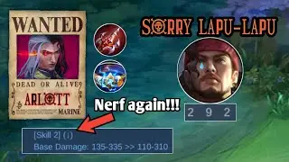 ARLOTT NERF AGAIN wtf moonton!!is it still op??mobile legend